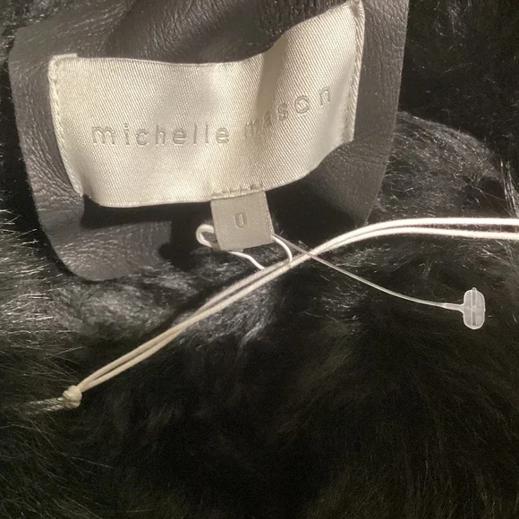 Michelle Mason 100% lamb shearling coat NWT 8 - Picture 2 of 8